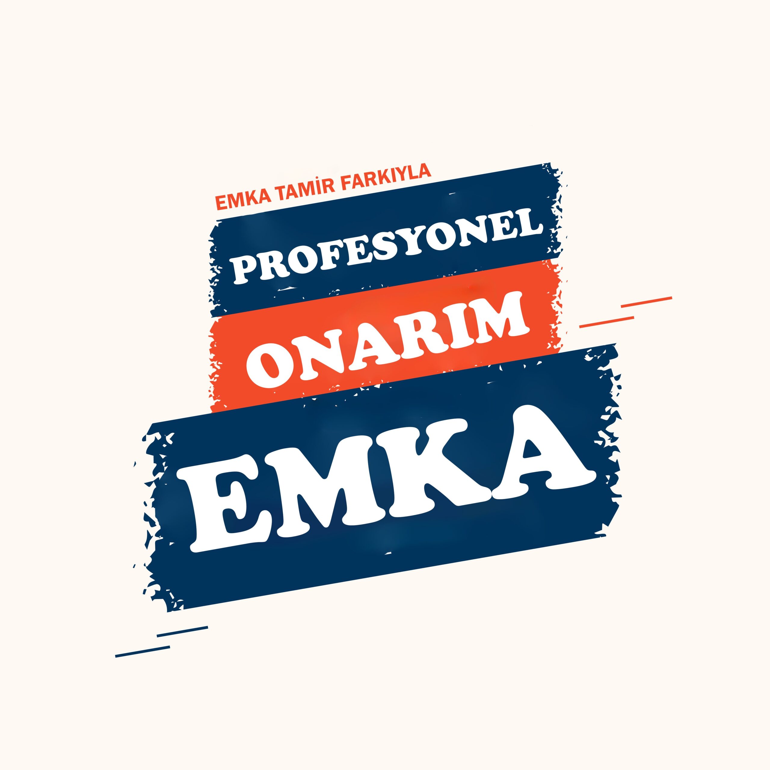 EMKA tamir farkıyla profesyonel onarım hizmeti yazılı afiş tasarımı